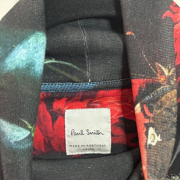 PAUL SMITH Multicolor Floral New Masters Turtleneck S Leopard Print Long Sleeve - Picture 9 of 9